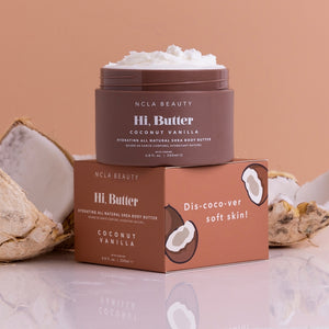 Hi, Butter All Natural Shea Body Butter - Coconut Vanilla