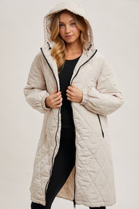 Hollis Quilted Puff Jacket - Ivory