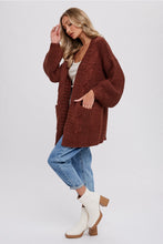 Karma Chunky Knit Cardigan - Chocolate