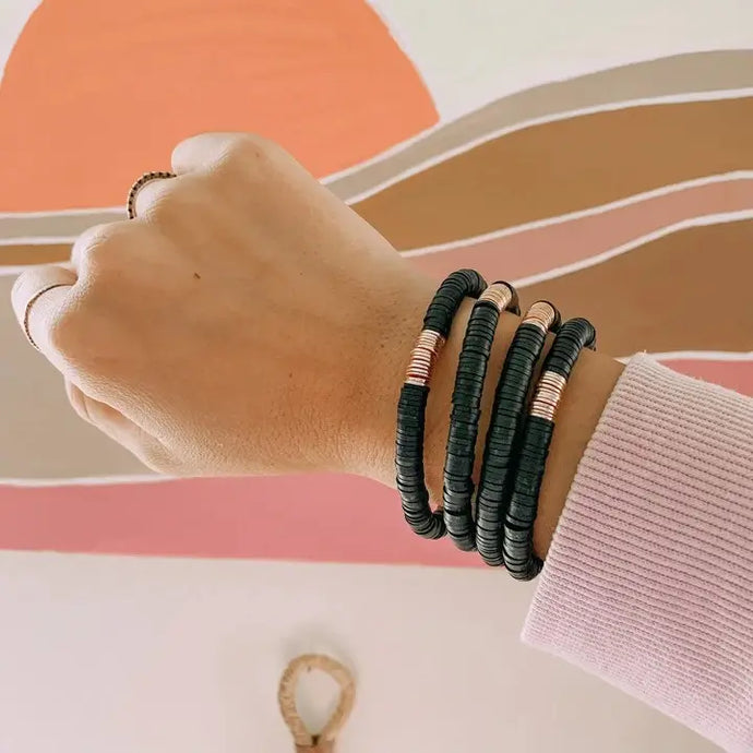 Shelby Stacking Bracelet - Black
