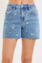 Drew Embroidered Denim Shorts