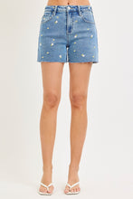 Drew Embroidered Denim Shorts
