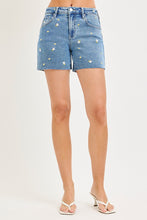 Drew Embroidered Denim Shorts