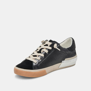 ZINA Embossed Sneakers - Onyx