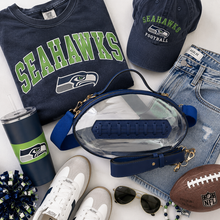 Bend & Snap Clear Football Bag - Seahawk Blue