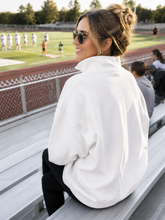 Cozy Sport Snap Neck Pullover - Ivory