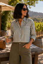 Stormi Button Down - Burnt Olive