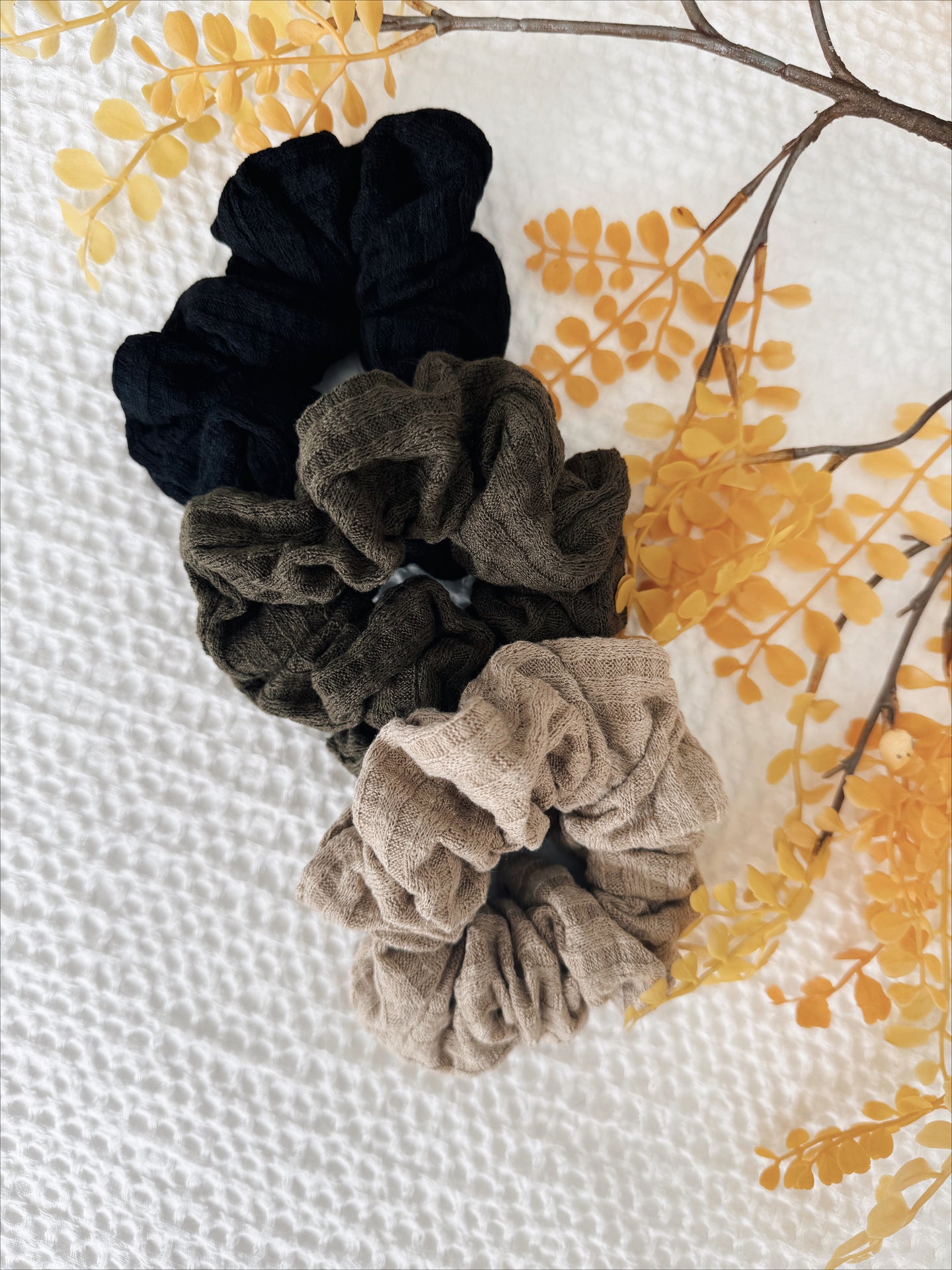 Fall Scrunchie Trio