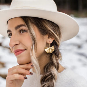 Crinkle Statement Earrings