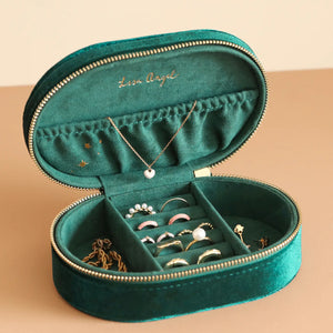 Jewelry Box - Oval Teal