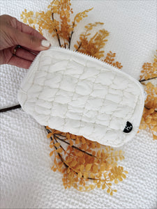 Geneva Quilted Fanny Pack - Ivory