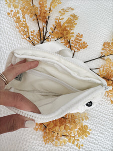 Geneva Quilted Fanny Pack - Ivory