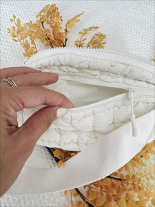 Geneva Quilted Fanny Pack - Ivory