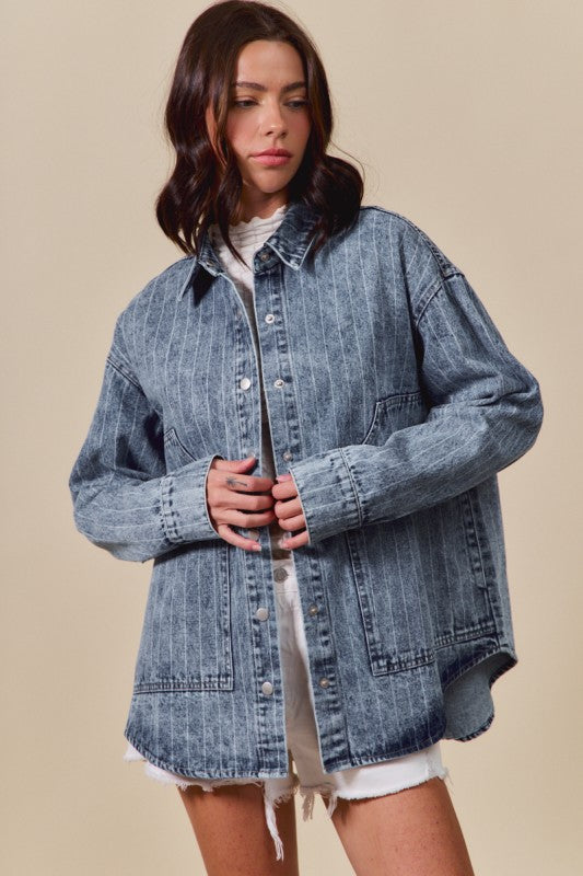 Twain Denim Button Down