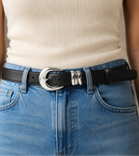Ballerini Belt - Black/Silver