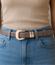 Ballerini Belt - Taupe/Gold