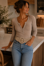 Raffia Braided Belt