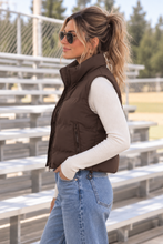 Hay Day Soft Puffer Vest - Chocolate
