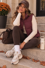 Hay Day Soft Puffer Vest - Cranberry