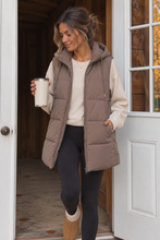 Autumn Stroll Midi Vest - Mushroom