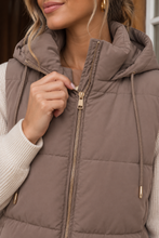 Autumn Stroll Midi Vest - Mushroom