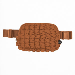Geneva Quilted Fanny Pack - Rust