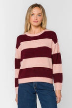 Cornell Striped Sweater - Bordeaux