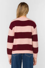 Cornell Striped Sweater - Bordeaux