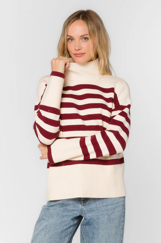 Kaden Sweater - Red Sangria
