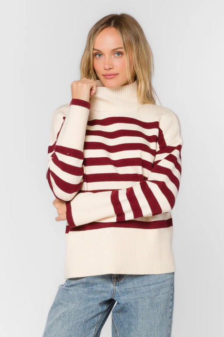 Kaden Sweater - Red Sangria