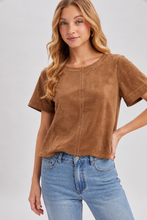 Juliette Sueded Top