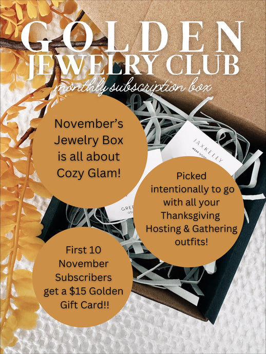 Golden Jewelry Box Club // Monthly Subscription