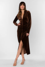 Phoenix Dress - Brown Velvet