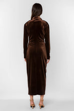 Phoenix Dress - Brown Velvet