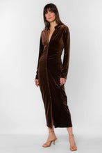 Phoenix Dress - Brown Velvet