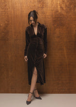 Phoenix Dress - Brown Velvet
