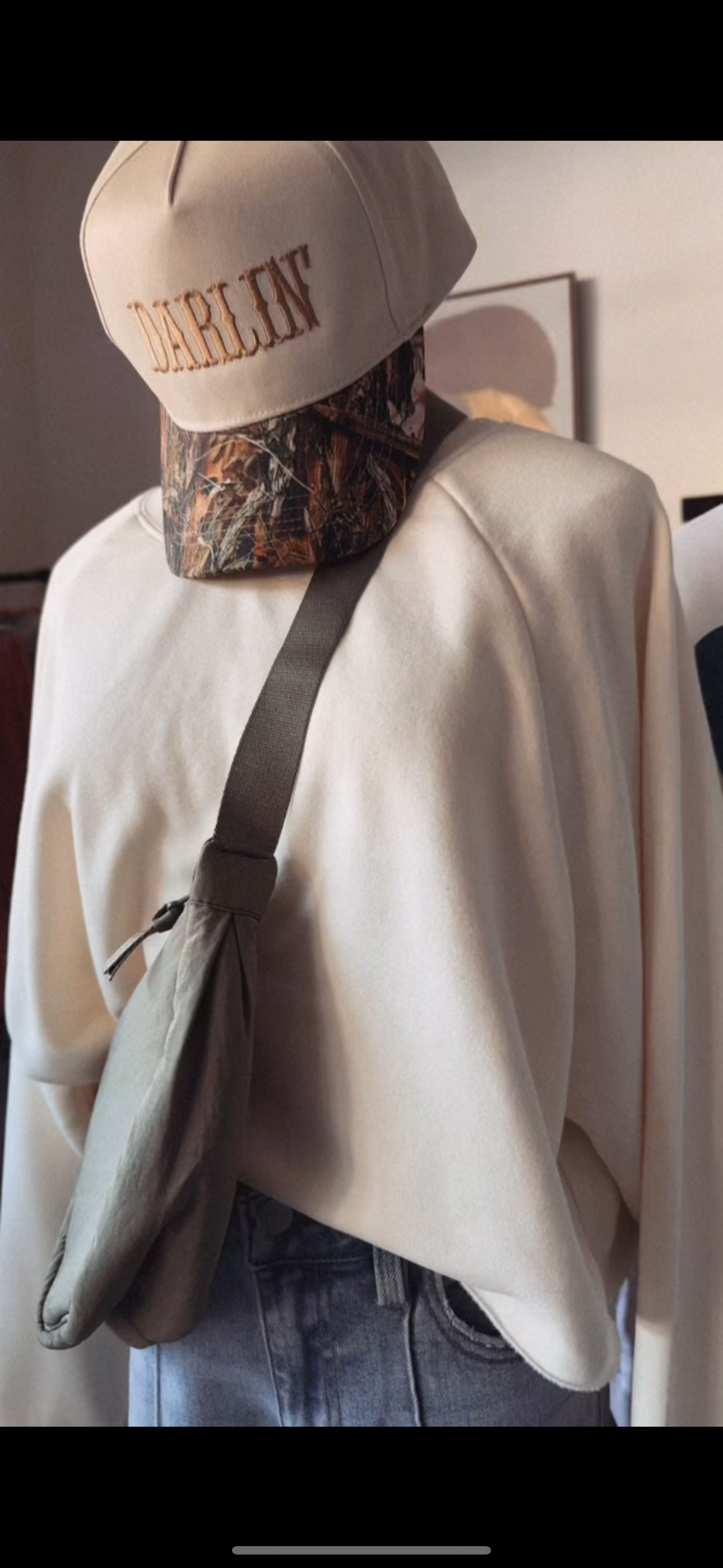 Just Me Crewneck Pullover - Whipped Cream