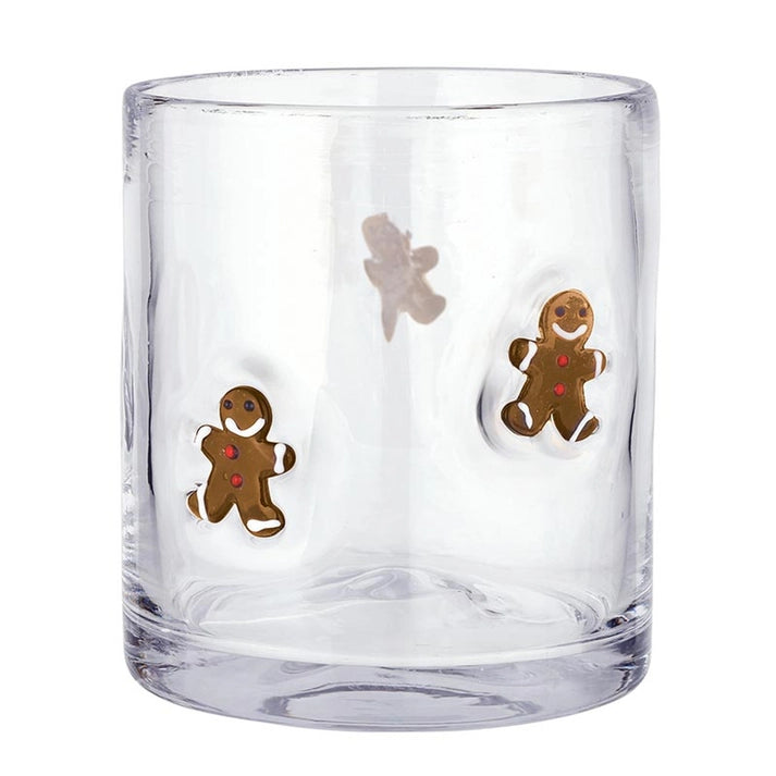 Icon Hand Blown Gingerbread Men Glass