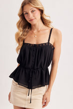 In Dreams Boho Camisole - Black