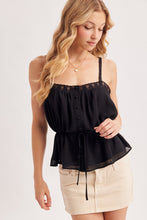 In Dreams Boho Camisole - Black