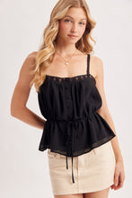 In Dreams Boho Camisole - Black