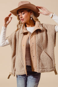 Ivy Soft Sherpa Vest - Latte