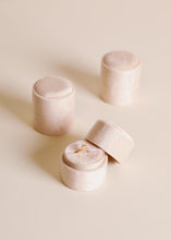 Velvet Circle Jewelry Box - Cream