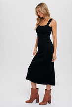 Jolene Knit Midi Dress - Black