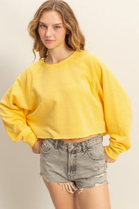 Just Me Crewneck Pullover - Sunshine