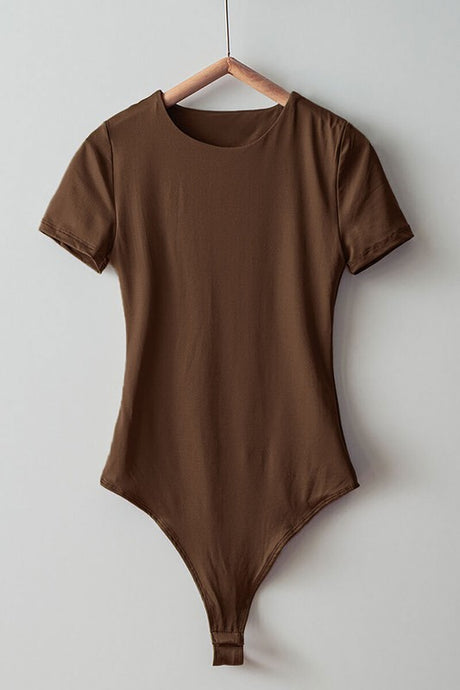 Kimmie Sleek Bodysuit - Coffee Bean