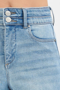 Kyle Tummy Control Wide Leg Two Button - Light