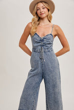 Lainey Denim Jumpsuit -Light Wash