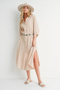 Laredo Tunic Maxi Dress - Oatmeal