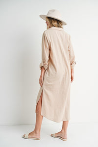 Laredo Tunic Maxi Dress - Oatmeal